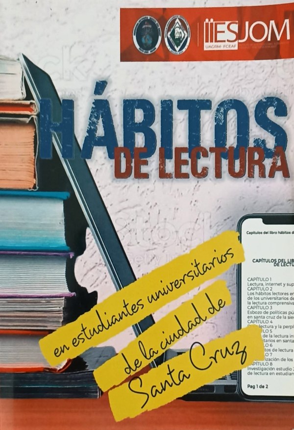 Portada del libro Hábitos de lectura en estudiantes universitarios de la ciudad de Santa Cruz
